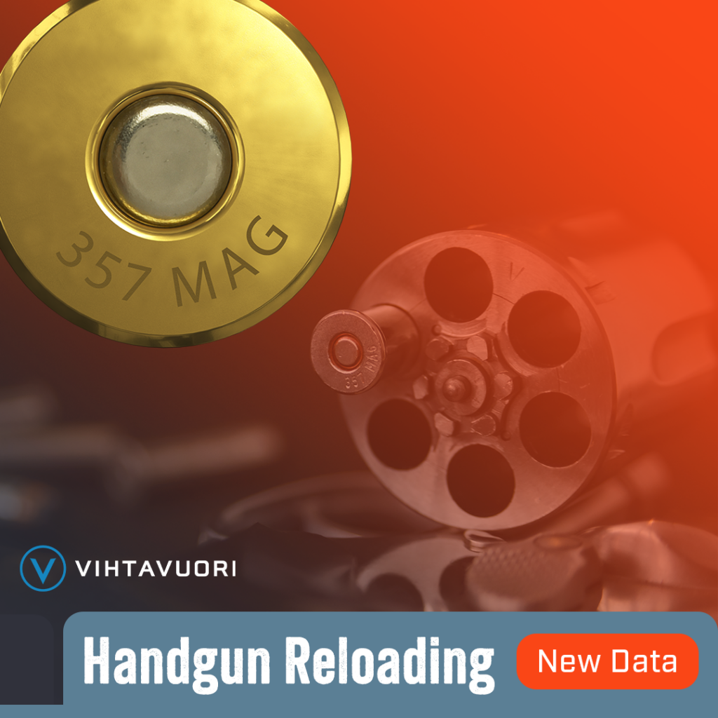 Vihtavuori is updating all published .357 Magnum reloading data to align with the SAAMI maximum standard pressure of 35,000 PSI. This update follows our policy to publish the safe load limit, whichever is lower between C.I.P. and SAAMI specifications. To ensure reloading safety, all Vihtavuori .357 Magnum loads will now follow the SAAMI pressure limit.